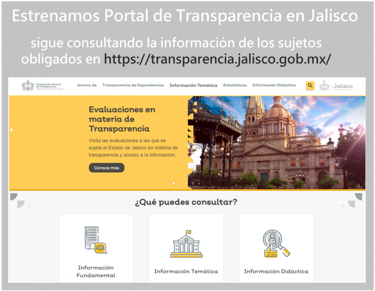 Nuevo Portal de Transparencia del Gobierno del Estado de Jalisco