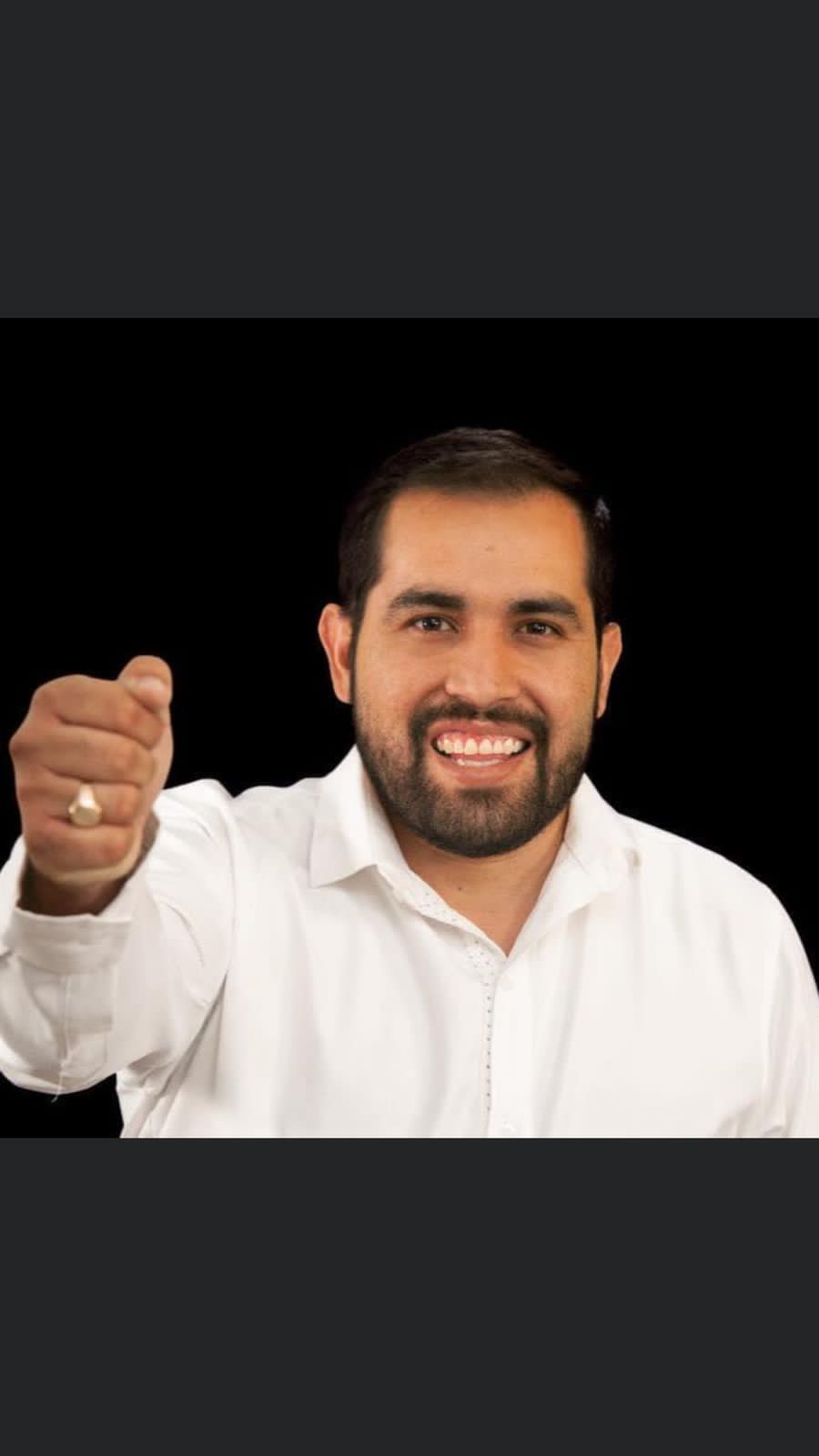 Fotografía del presidente municipal de Mexticacán