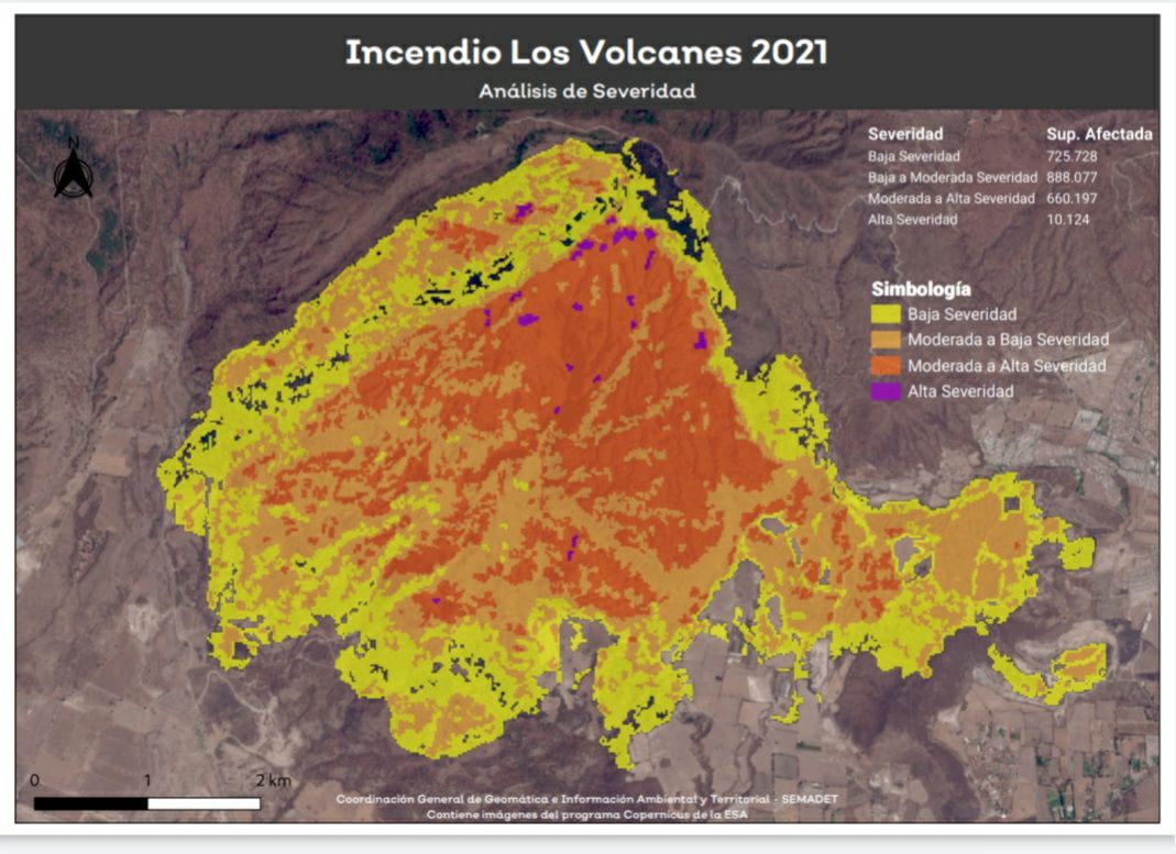 Presenta Semadet Análisis Preliminar De Afectación En Incendio En